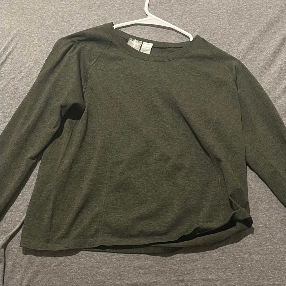 Deep Green Long Sleeve Top